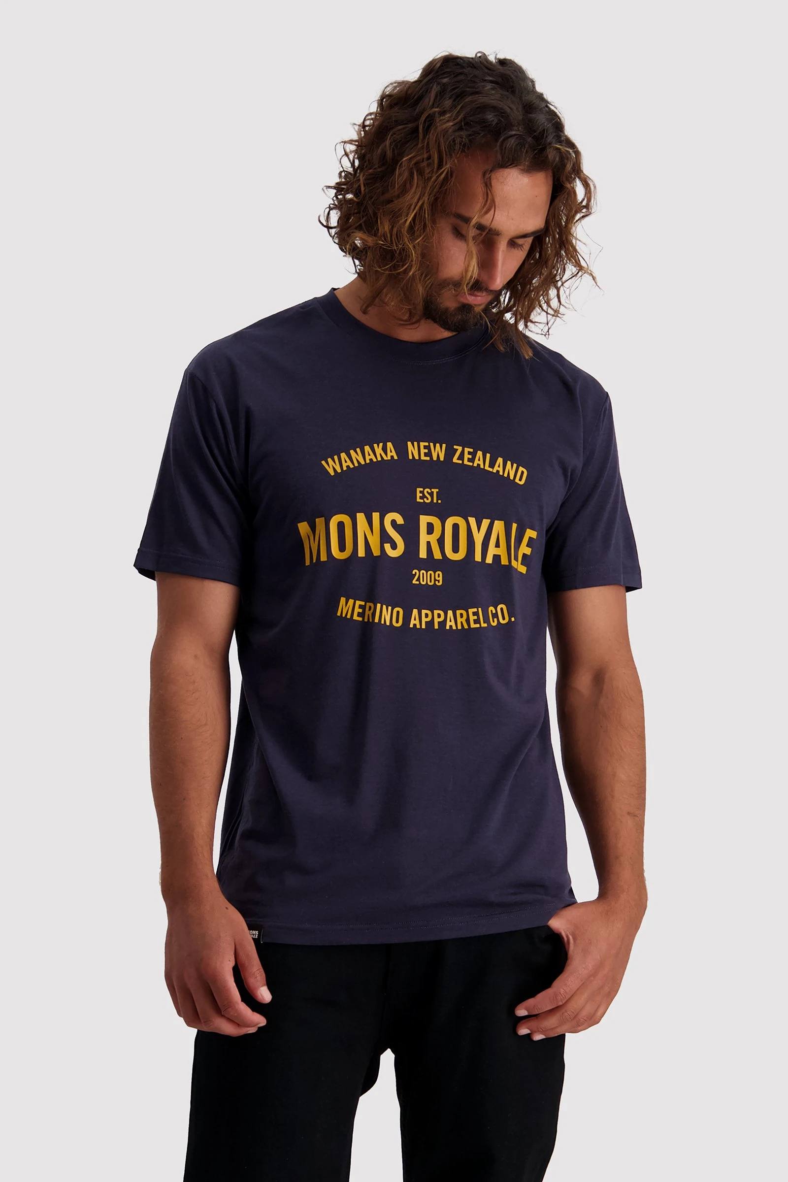 Icon tee Tummansininen S