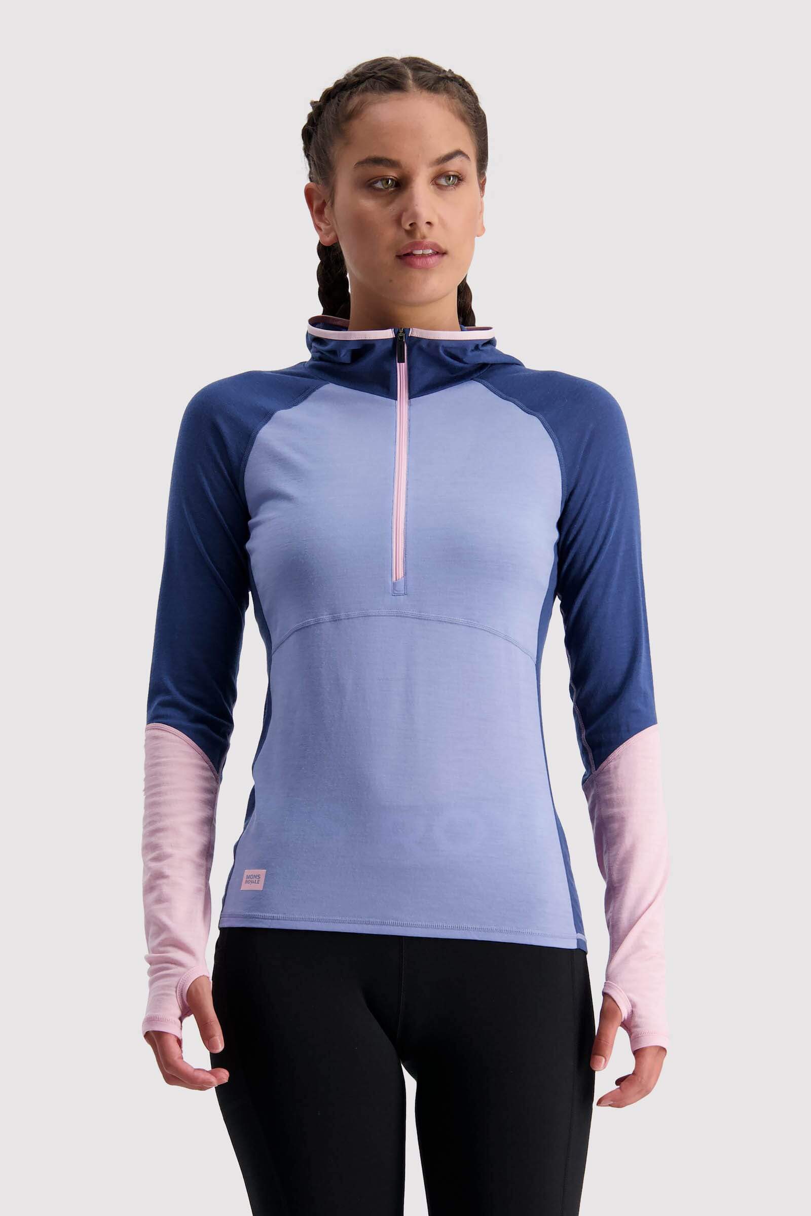 Mons Royale Naisten Women's Bella Tech Huppari - Merinovillaa, Fades of Summer / M