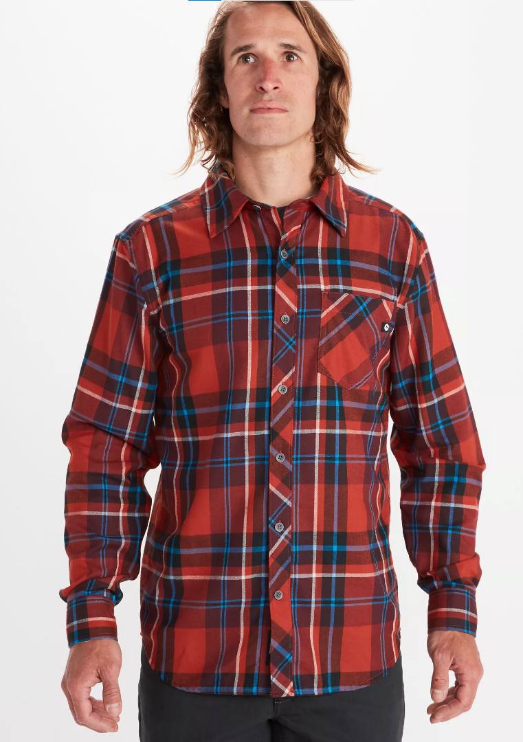 Anderson Lightweight Flannel Burgundy S