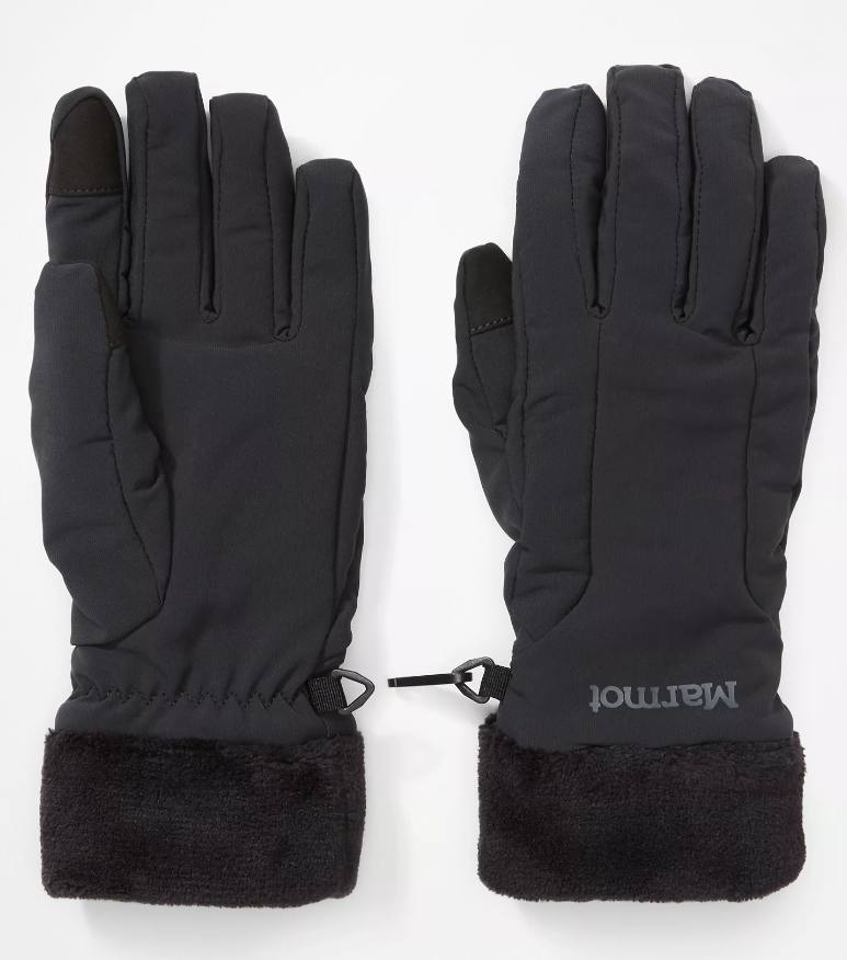Women's Fuzzy Wuzzy Gloves Musta XS