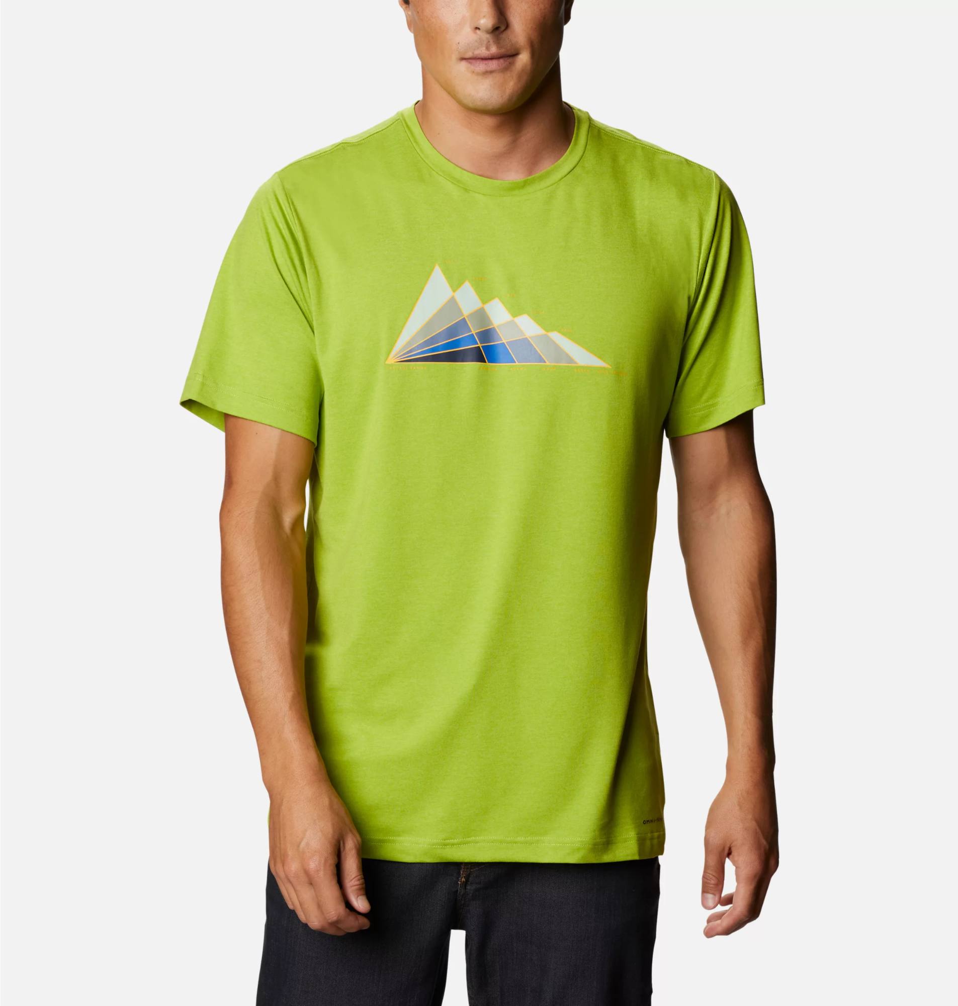 Tech Trail Graph Tee Vaaleanvihreä L