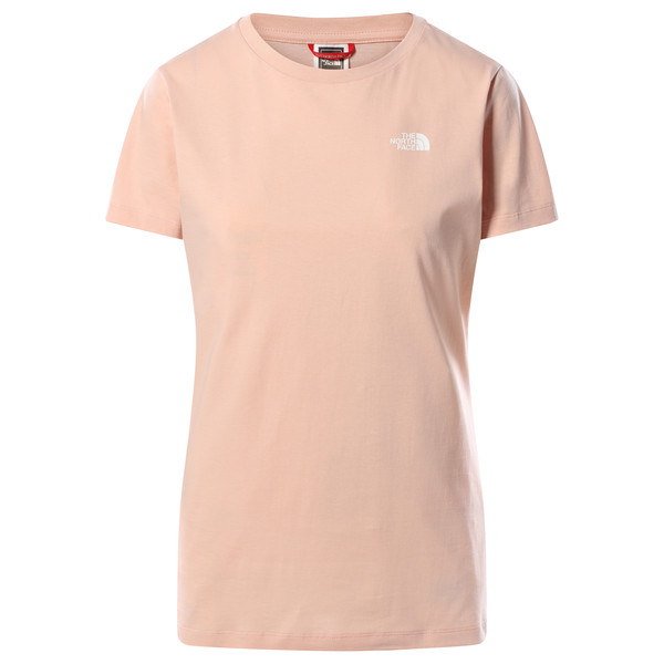 The North Face W S/s Simple Dome Tee - Evening Sand Pink - Naiset - XL