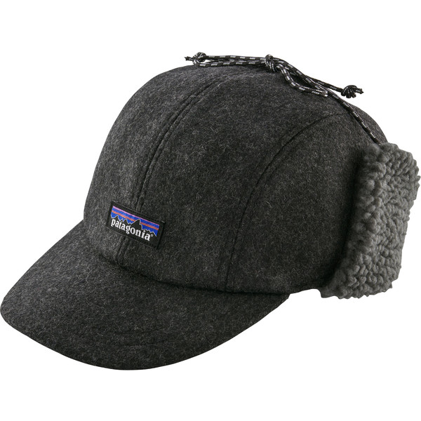 Patagonia Recycled Wool Ear Flap Cap - Forge Grey - Unisex - S