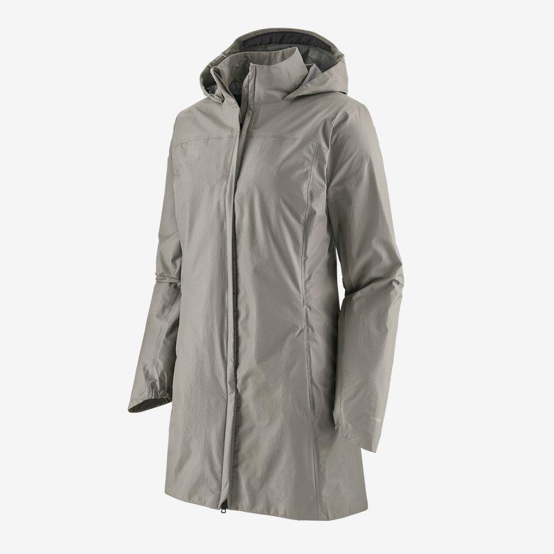 Naisten Patagonia Torrentshell 3L City Coat – vedenpitävä kuoritakki, Salt Grey / S