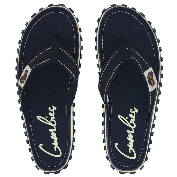 Gumbies Islander Canvas Flip-flops - Black - Unisex - 42