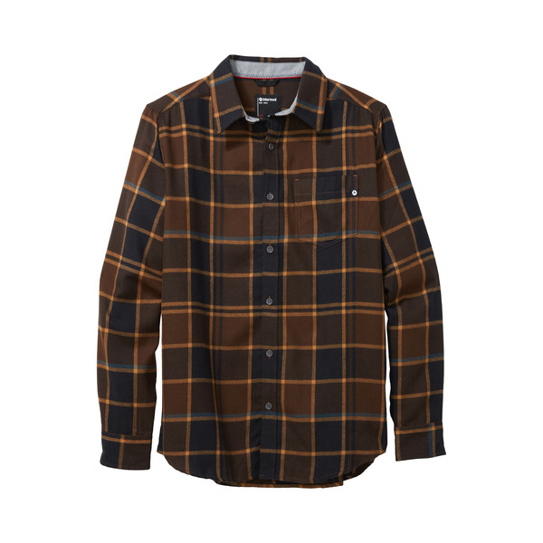 Marmot Fairfax Midweight Flannel Ls - Bronze - Miehet - S