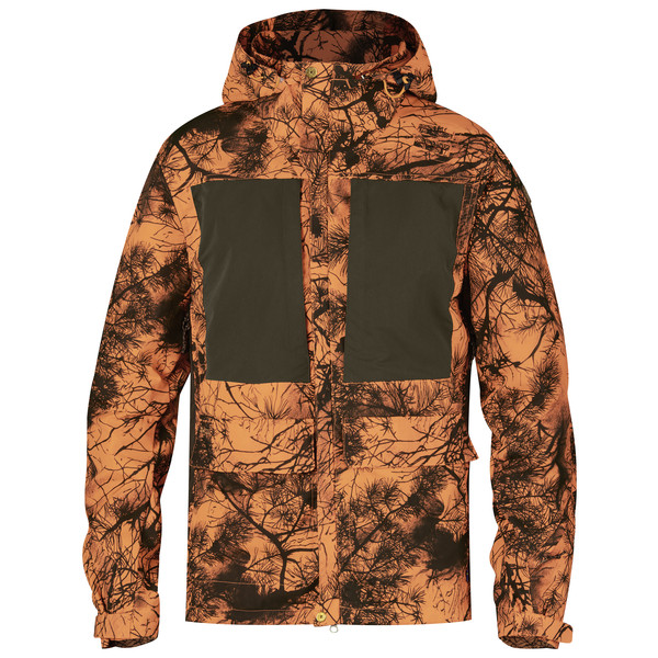 Fjällräven Lappland Hybrid Jacket Camo M - Orange Camo - Miehet - S