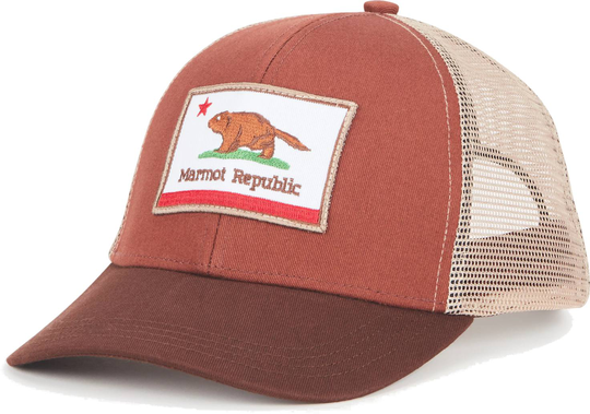 Retro Trucker Cap Punainen/Ruskea