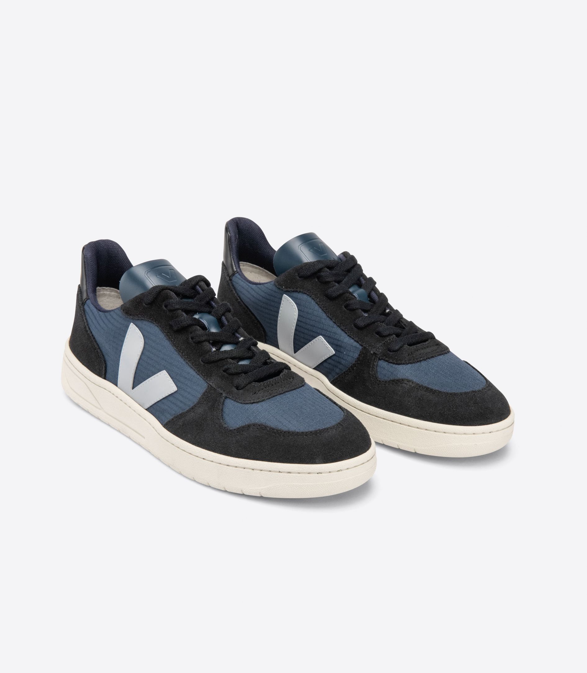 Miesten V-10 Ripstop - Kierrätetystä polyesterista valmistetut tennarit, Nautico Oxford Grey Black / 41