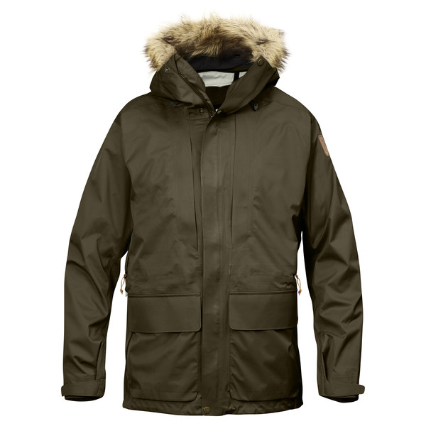 Fjällräven Keb Eco-shell Parka - Dark Olive - Miehet - S