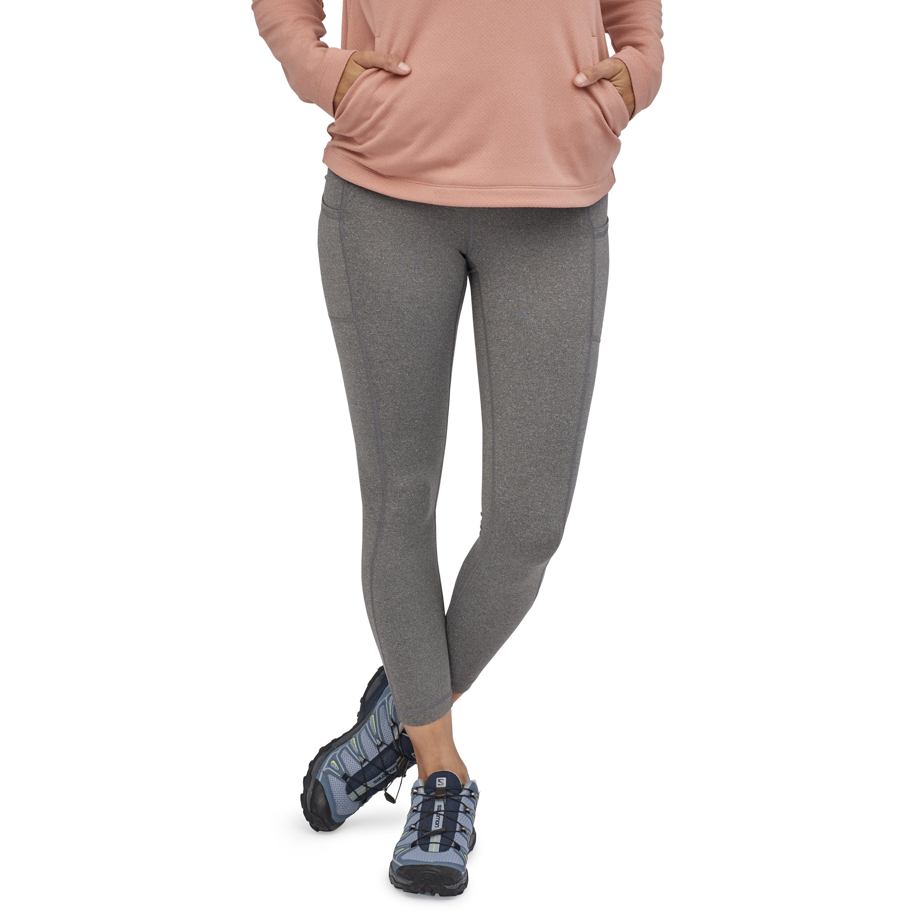 Patagonia Naisten Kevyet Pack Out Taskulliset Leggingsit, Forge Grey / XS