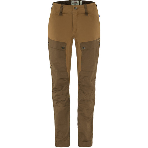 Fjällräven Keb Trousers Curved W Short - Timber Brown-chestnut - Naiset - 32