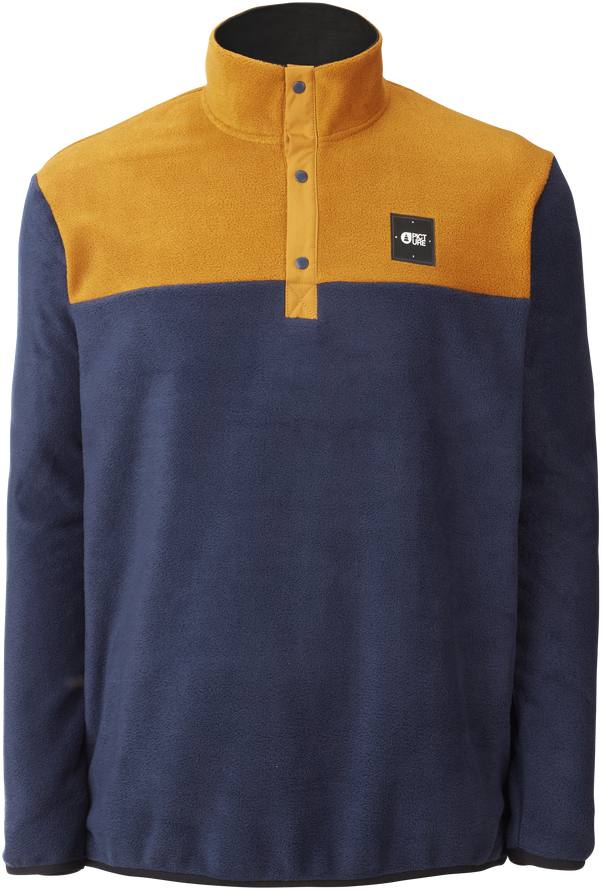 Mathew 1/4 Fleece Sininen / Keltainen M