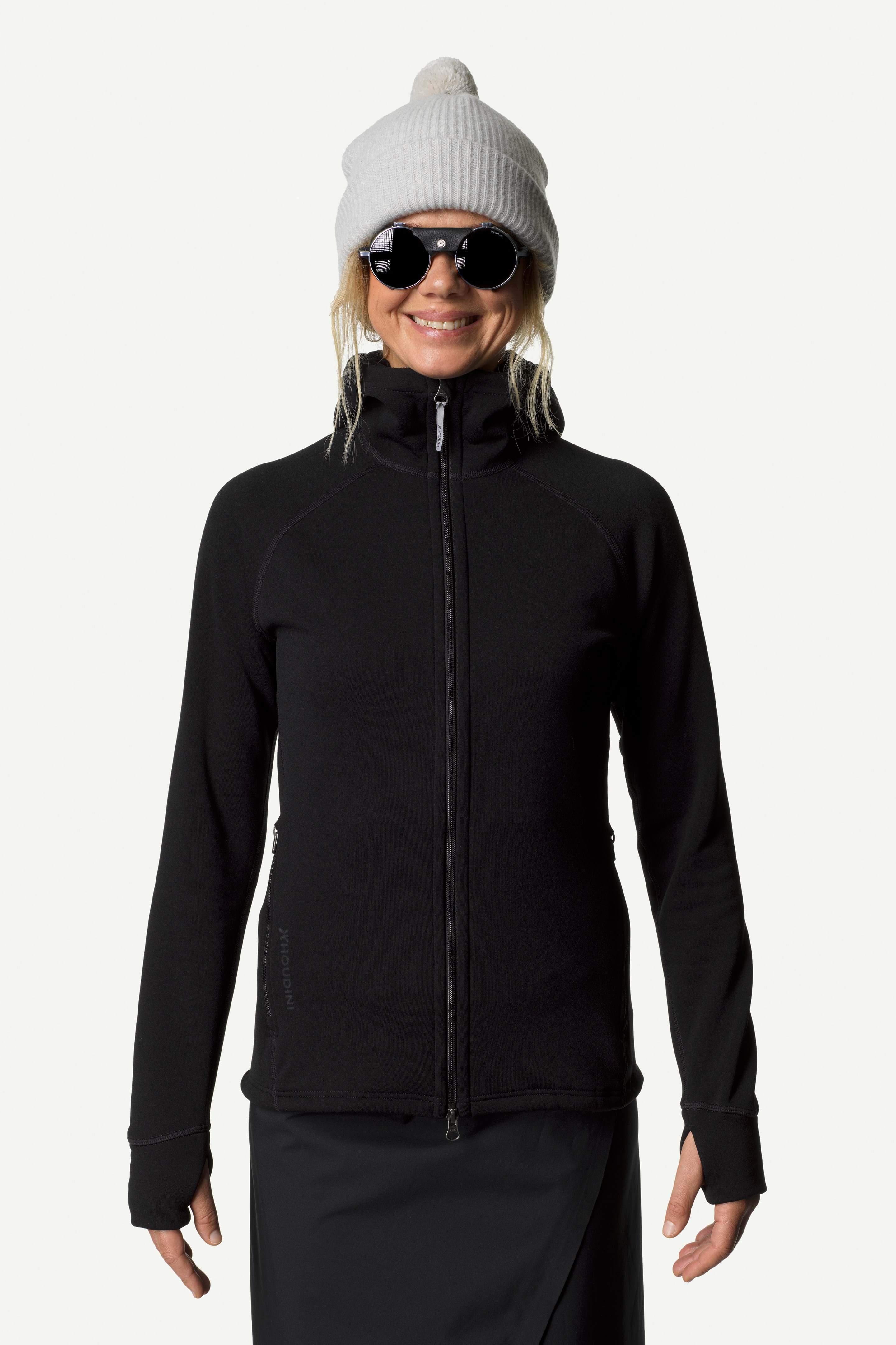 Naisten Houdini Power Houdi – Lämmin ja kestävä fleecehuppari, True Black / XL
