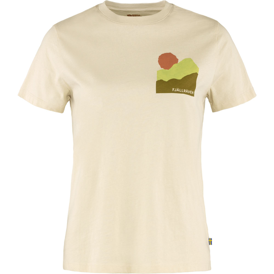 Fjällräven Naisten Nature T-Paita - Luomupuuvillaa, Chalk White / S