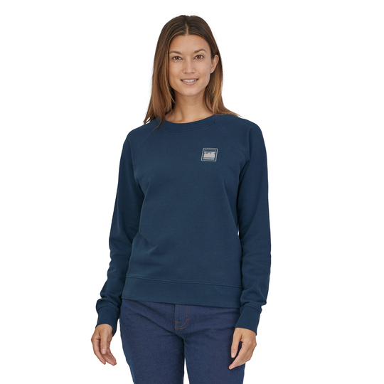 Patagonia naisten Alpine Icon collegepaita - Luomupuuvillaa, Tidepool Blue / S