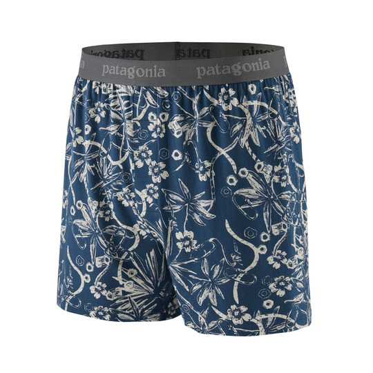 Patagonia miesten Essential Bokserit puupohjaista Tencel-materiaalia, Dirt Bags: Stone Blue / M