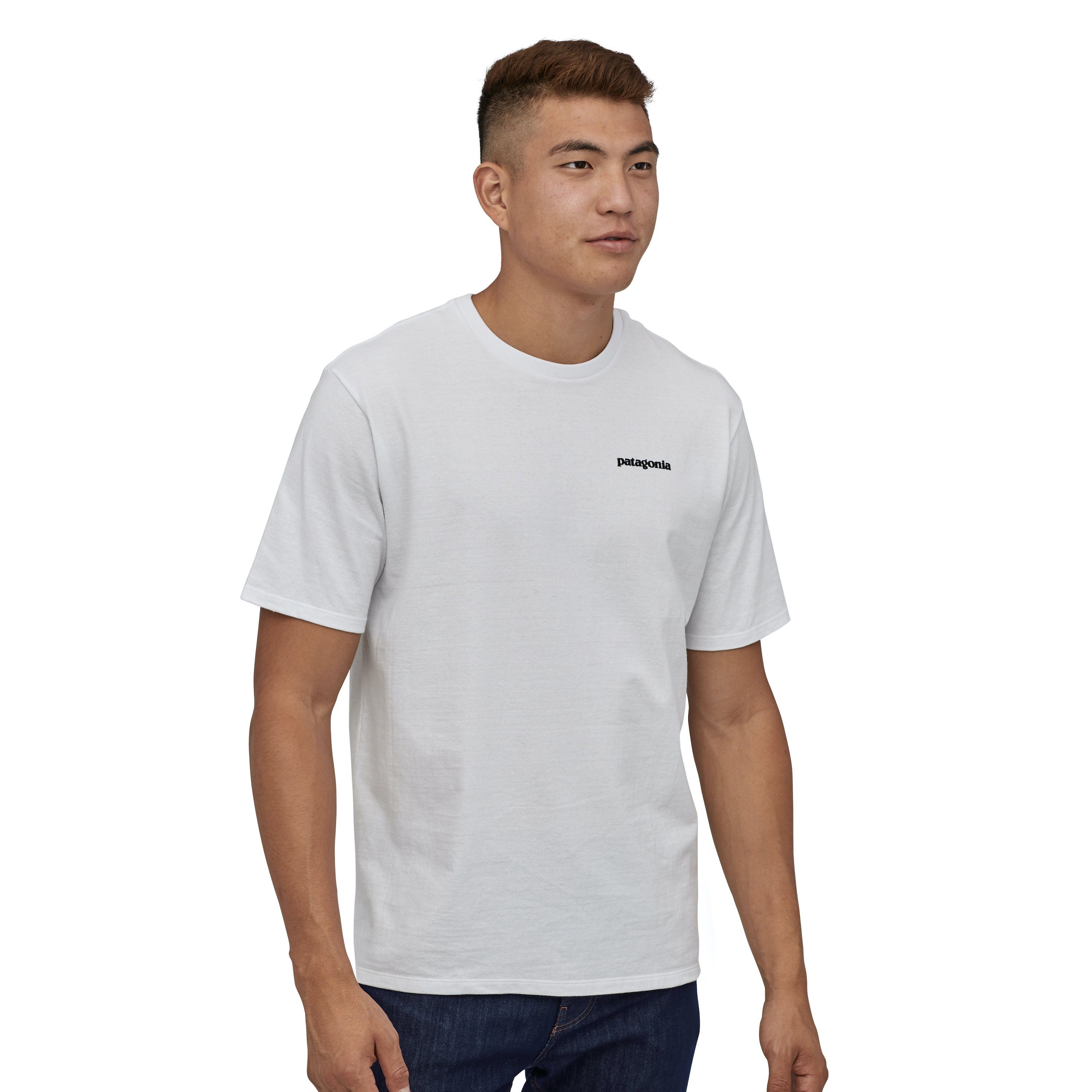 Patagonia P-6 Logo Responsibili-Tee® - Kierrätetyistä materiaaleista, White / S
