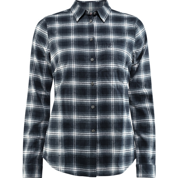 Fjällräven Övik Flannel Shirt W - Dark Navy - Naiset - M