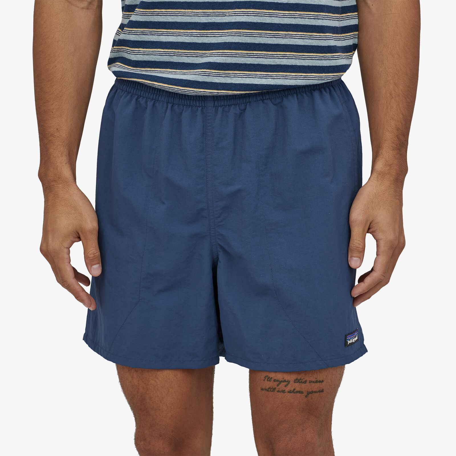 Patagonia Miesten Baggies Shortsit - 5" - Kierrätettyä nylonia, Stone Blue / S