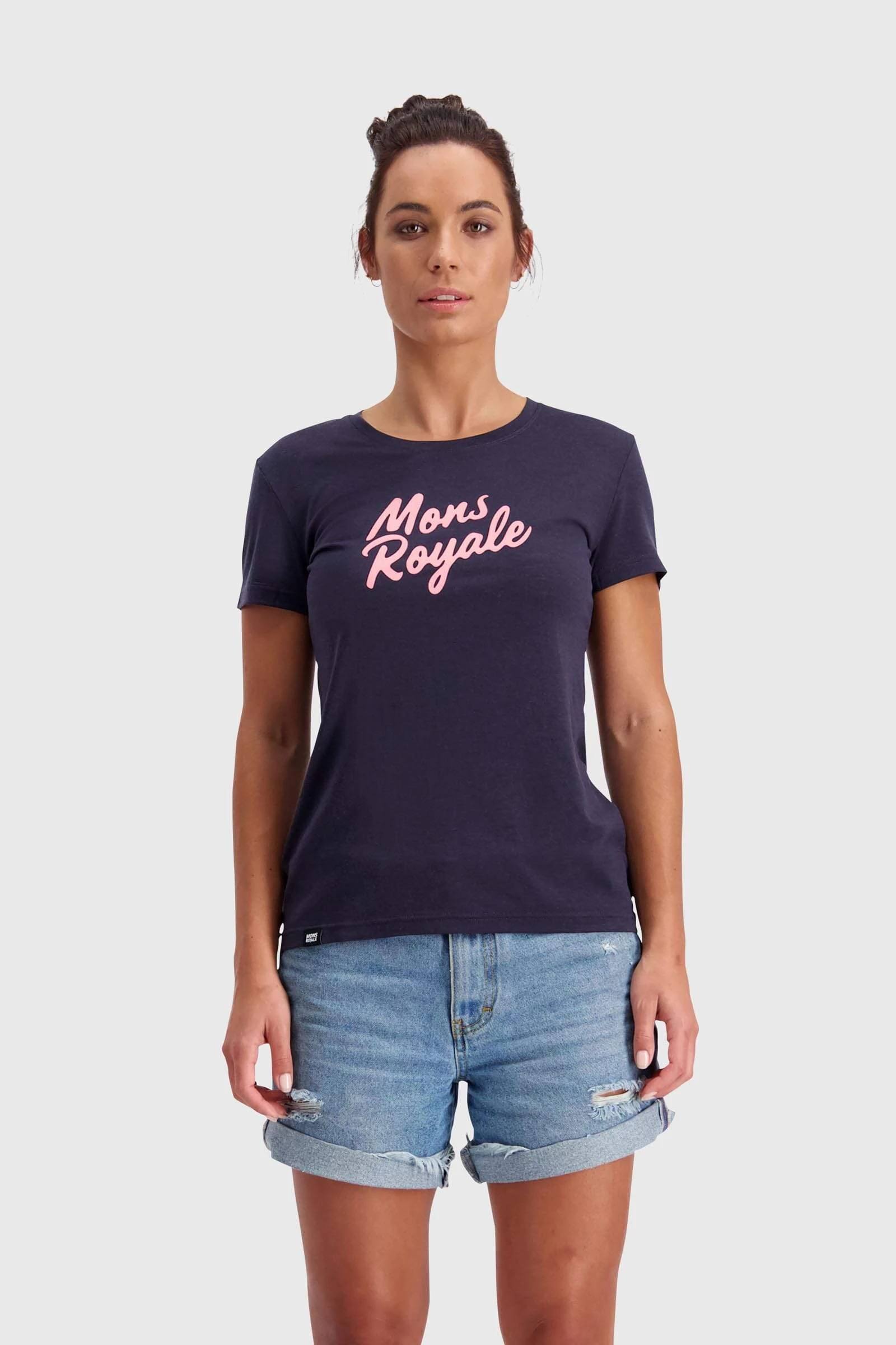 Icon W Tee Tummansininen XS
