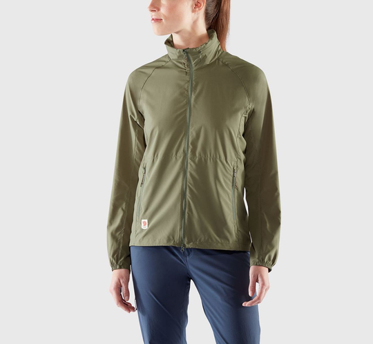 Fjällräven Naisten High Coast Lite takki - Kierrätettyä polyesteria, Green / XS