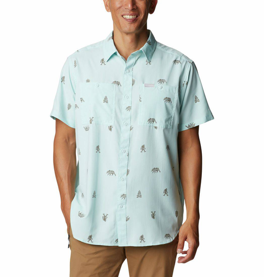 Utilizer Print Woven SS Shirt Ice XL