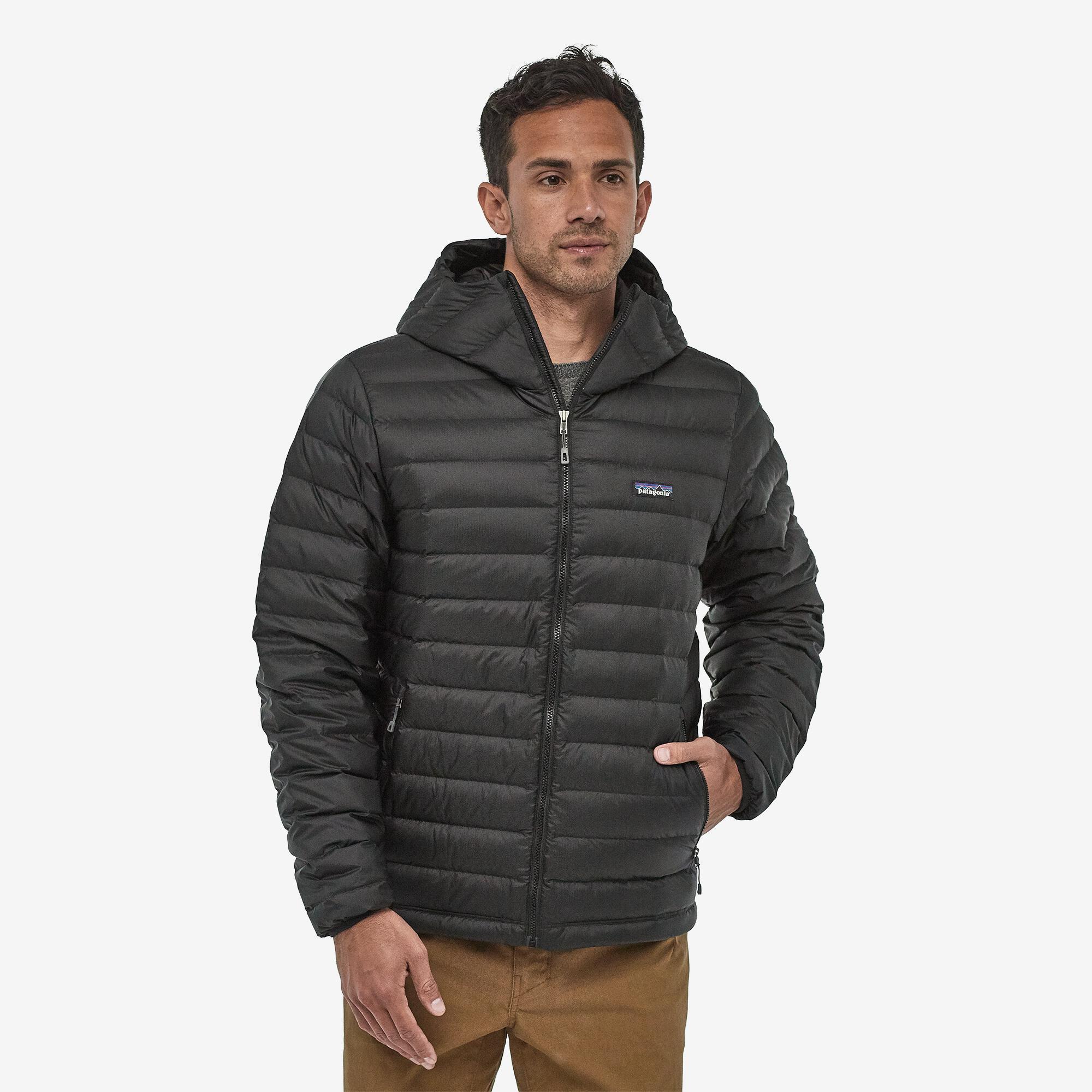 Miesten Down Sweater Hoody - Hupullinen untuvatakki, Black / S