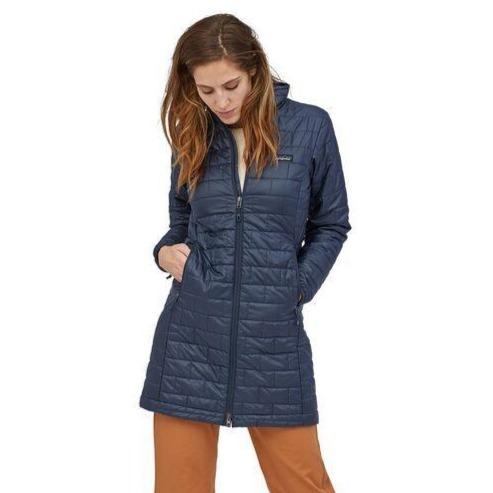 Patagonia Naisten Nano Puff® Parka-takki. Kierrätetystä polyesterista, New Navy / S