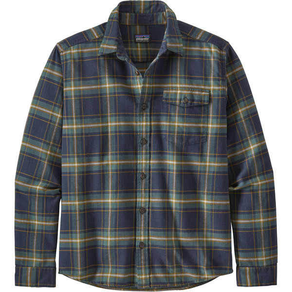 Patagonia M' S L/s Lightweight Fjord Flannel Shirt - Lawrence: New Navy - Miehet - M