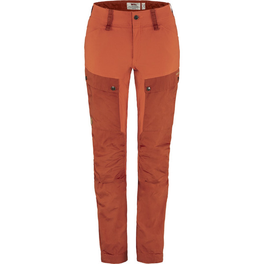 Fjällräven Keb Trousers Curved W Reg - Cabin Red-rowan Red - Naiset - 34