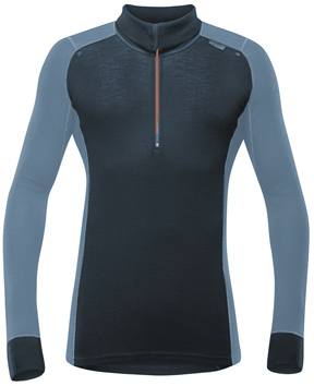 Wool Mesh Half Zip Man Glacier L