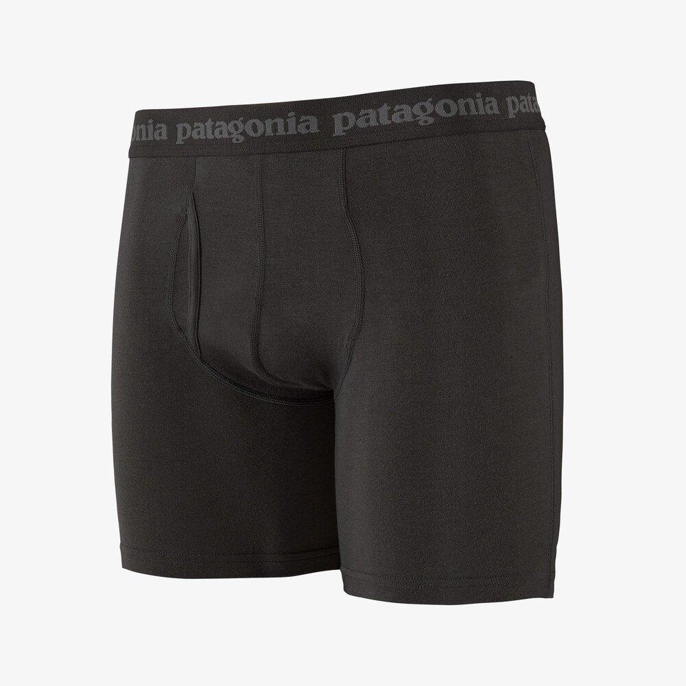 Patagonia Miesten Essential Bokserit Urheiluun - TENCEL-kankaasta, Black / XL / 6"