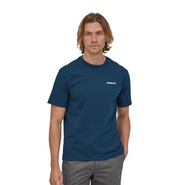 Patagonia P-6 Logo Responsibili-Tee® - Kierrätetyistä materiaaleista, Crater Blue / S