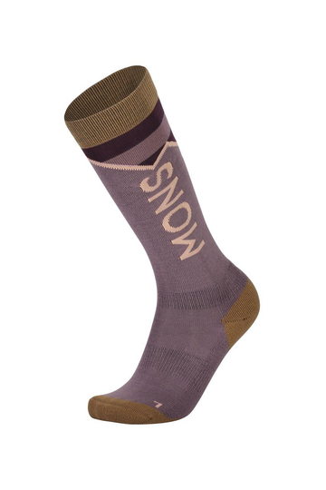 Mons Royale Naisten Lift Access Sukka - Merinovillasta, Mauve / Toffee / M (38-40)